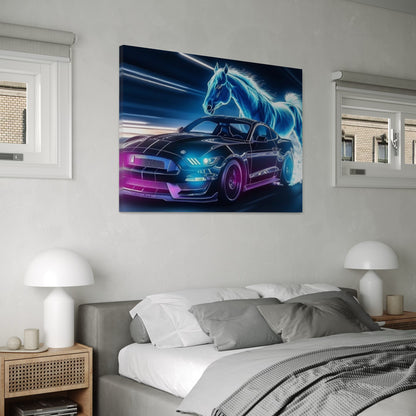 Neon Mustang