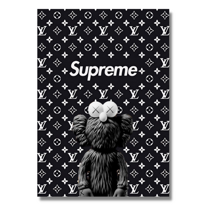 Black Supreme Kaws