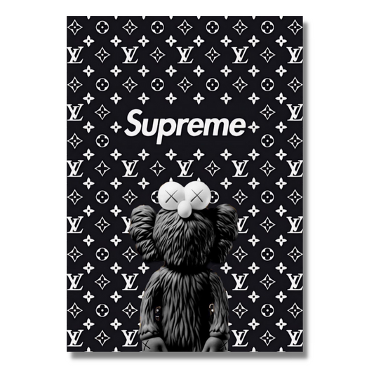 Black Supreme Kaws