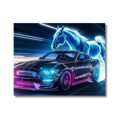 Neon Mustang