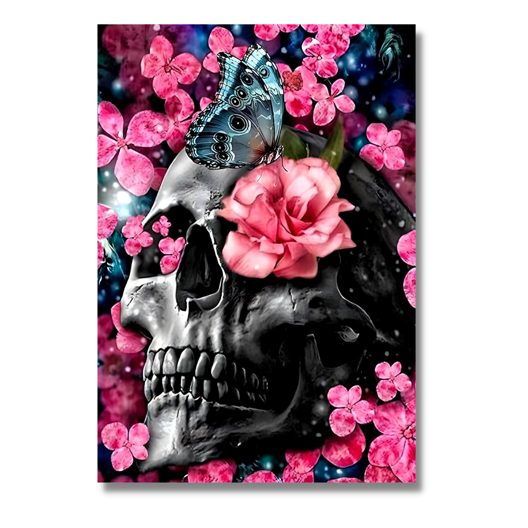 Pink Skull Roses