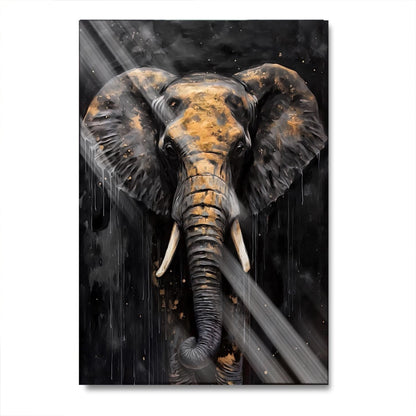 Black & Gold Elephant