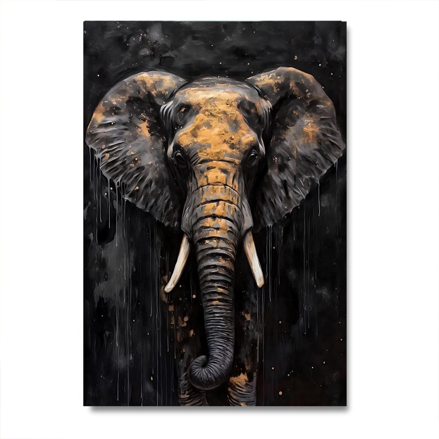 Black & Gold Elephant