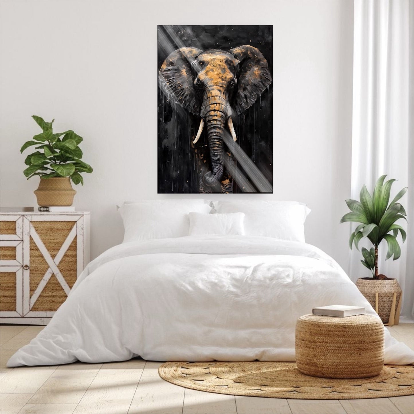 Black & Gold Elephant