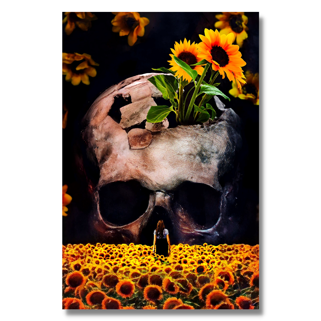 Skull Sunflowers