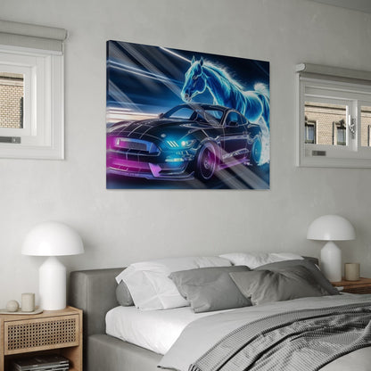 Neon Mustang