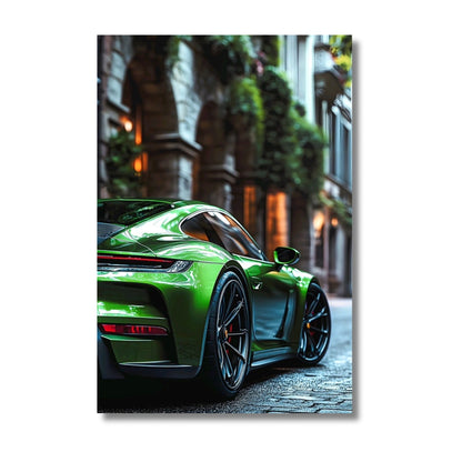 Green Porsche