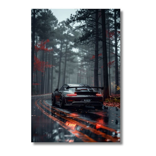 Porsche in the Forest