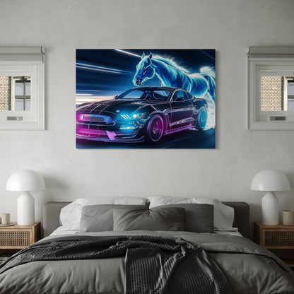 Neon Mustang
