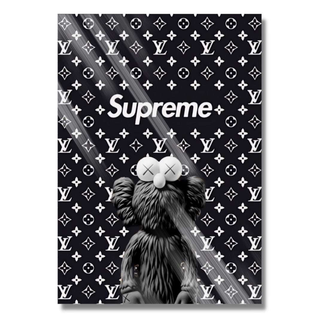 Black Supreme Kaws