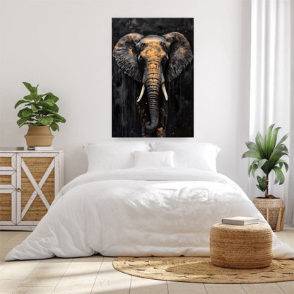 Black & Gold Elephant