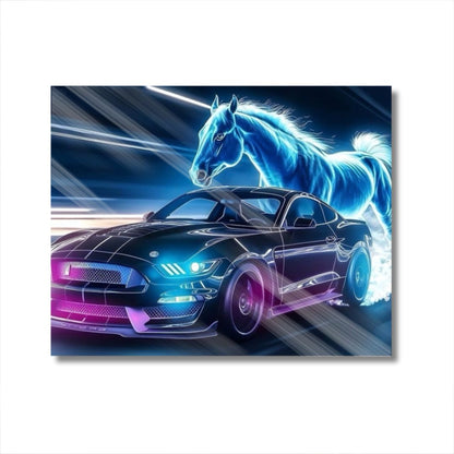 Neon Mustang