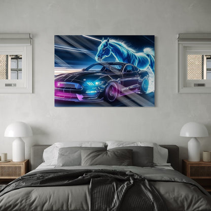 Neon Mustang