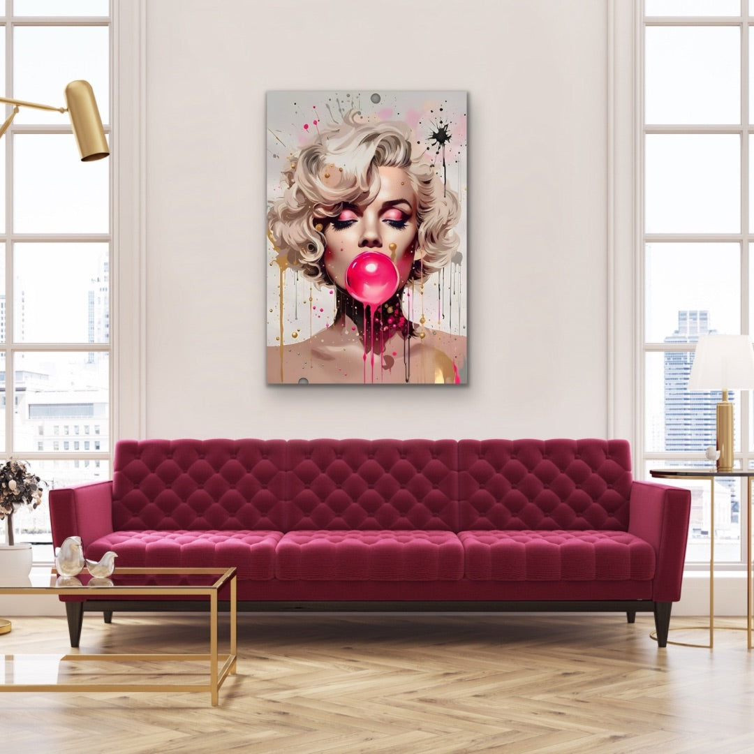 Marilyn Dripping Bubblegum