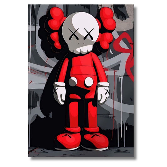 Red Graffiti Kaws