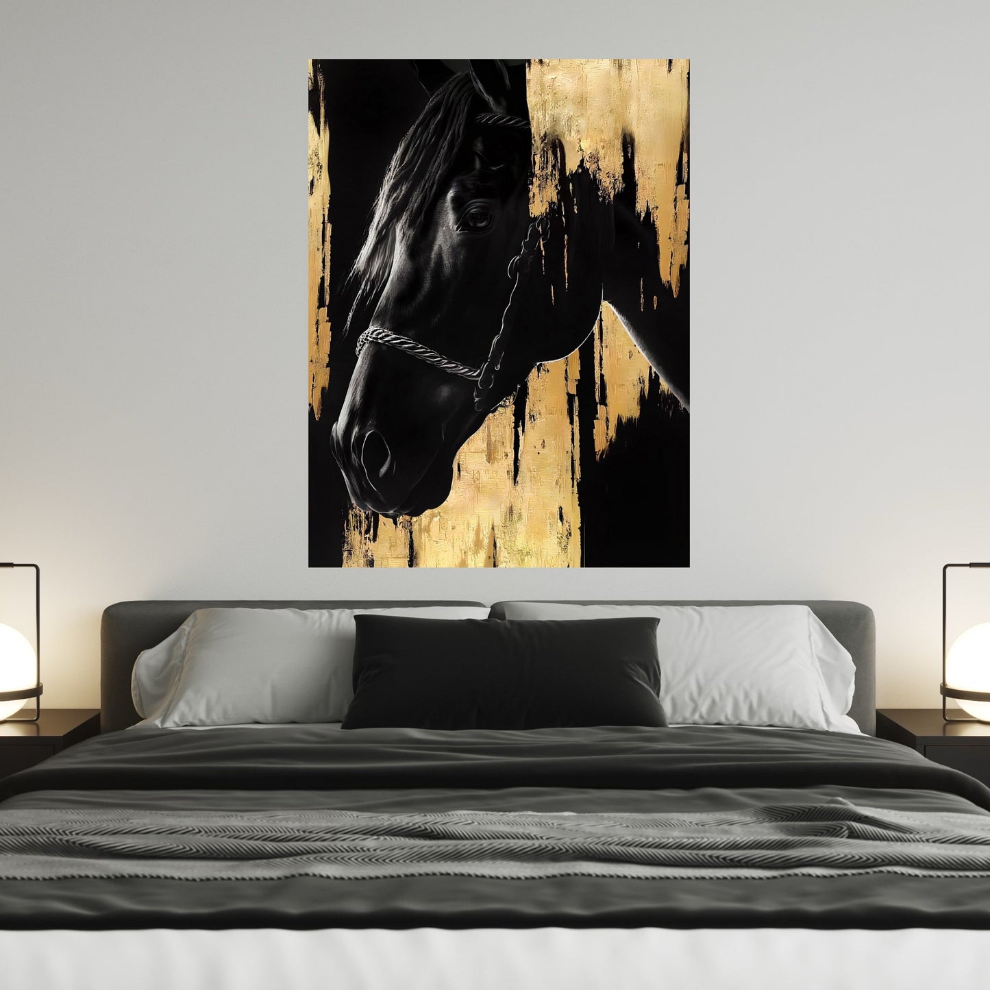 Black & Gold Horse