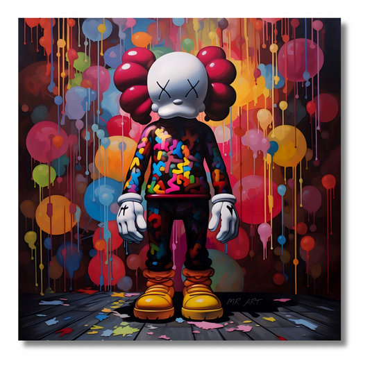 Color Splatter Kaws