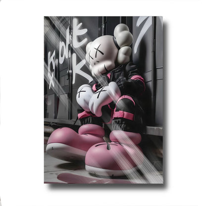 Kaws Pink Sneakers